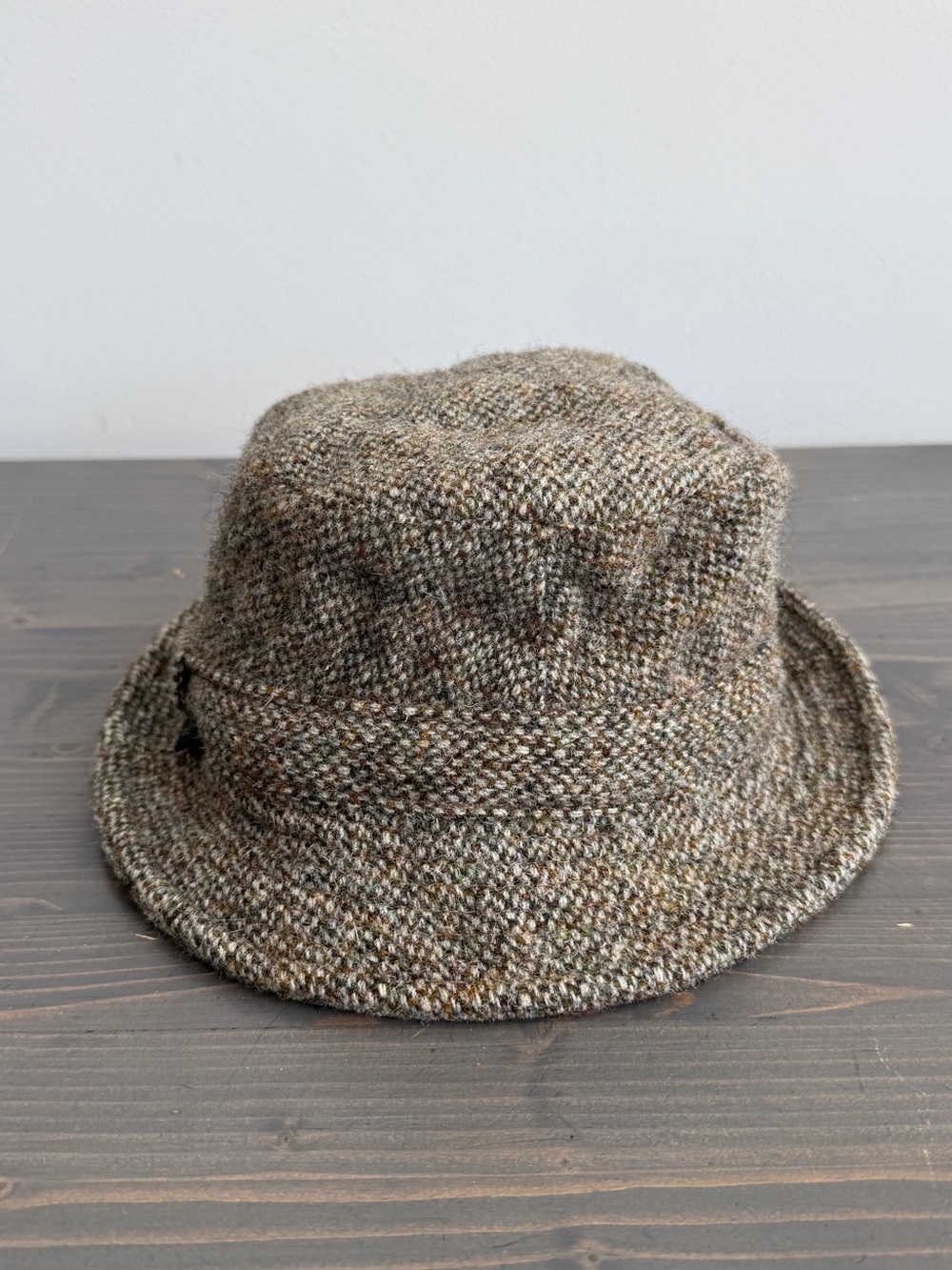 Vintage Harris Tweed wool tweed 
bucket hat